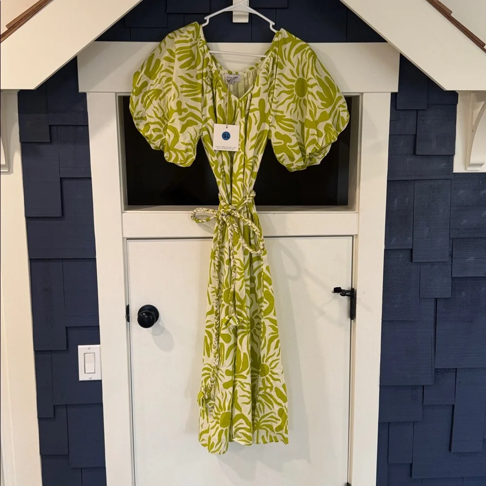 Olivia James Penny Dress Puff Sleeve Midi Dress NWT - Picture 2 of 5